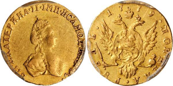 1 Рубль Российская империя (1720-1917) Золото Екатерина II (1729-1796)