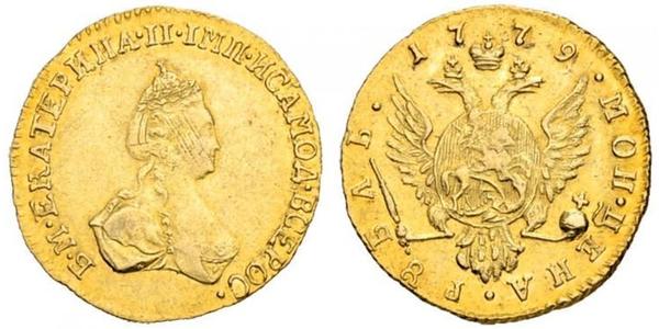 1 Рубль Російська імперія (1720-1917) Золото Катерина II (1729-1796)
