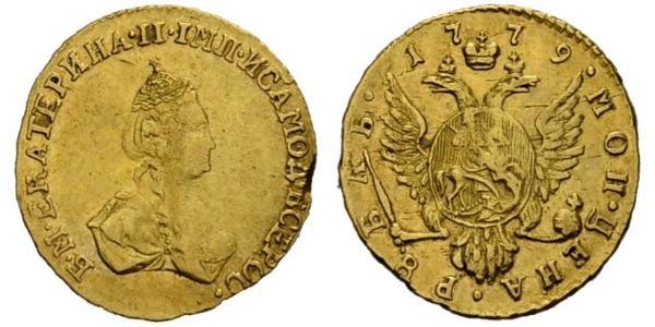 1 Рубль Російська імперія (1720-1917) Золото Катерина II (1729-1796)