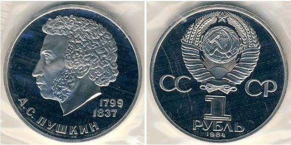 1 Рубль СССР (1922 - 1991) Никель/Медь 