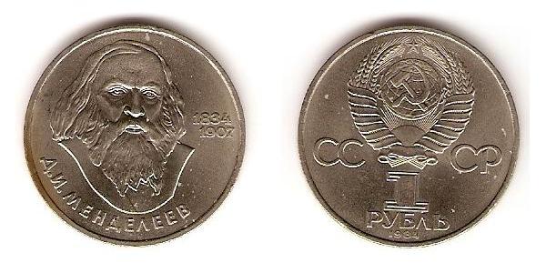 1 Рубль СРСР (1922 - 1991) Нікель/Мідь 