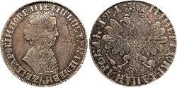 1 Рубль Российская империя (1720-1917) Серебро Пётр I(1672-1725)