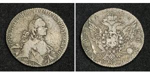 1 Рубль Российская империя (1720-1917) Серебро Екатерина II (1729-1796)