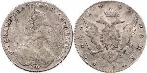 1 Рубль Российская империя (1720-1917) Серебро Екатерина II (1729-1796)