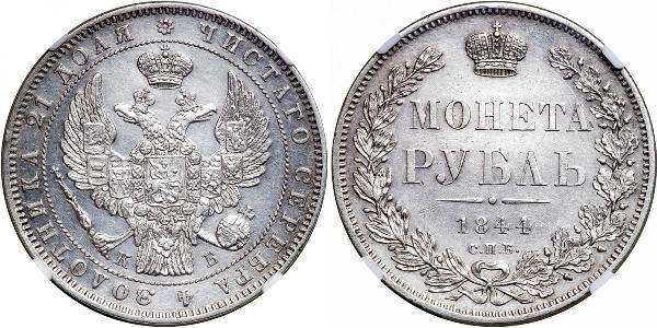 1 Рубль Российская империя (1720-1917) Серебро Николай I (1796-1855)