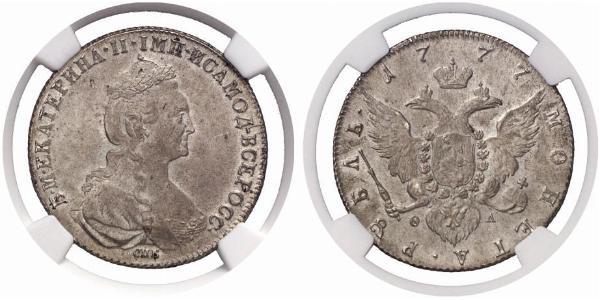 1 Рубль Российская империя (1720-1917) Серебро Екатерина II (1729-1796)
