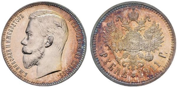 1 Рубль Российская империя (1720-1917) Серебро Николай II (1868-1918)
