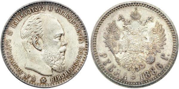 1 Рубль Российская империя (1720-1917) Серебро Александр III (1845 -1894)