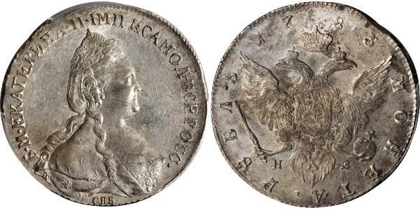 1 Рубль Российская империя (1720-1917) Серебро Екатерина II (1729-1796)