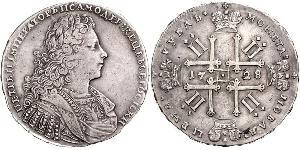 1 Рубль Російська імперія (1720-1917) Срібло Петро II (1715-1730)