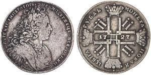 1 Рубль Російська імперія (1720-1917) Срібло Петро II (1715-1730)