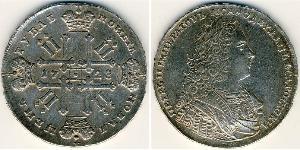 1 Рубль Російська імперія (1720-1917) Срібло Петро II (1715-1730)