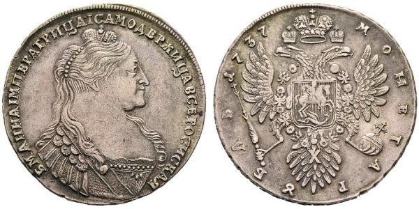 1 Рубль Російська імперія (1720-1917) Срібло Анна Іванівна (1693-1740)