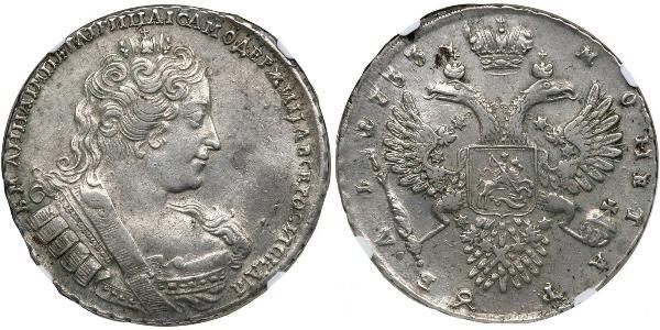 1 Рубль Російська імперія (1720-1917) Срібло Анна Іванівна (1693-1740)