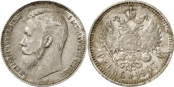 1 Рубль Російська імперія (1720-1917) Срібло Микола II (1868-1918)