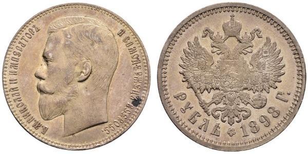 1 Рубль Російська імперія (1720-1917) Срібло Микола II (1868-1918)