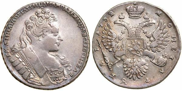 1 Рубль Російська імперія (1720-1917) Срібло Анна Іванівна (1693-1740)