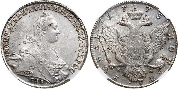 1 Рубль Російська імперія (1720-1917) Срібло Катерина II (1729-1796)