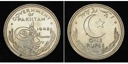 1 Рупия Пакистан (1947 - ) Никель/Медь 