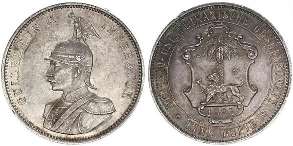 1 Рупия Германская Восточная Африка (1885-1919) Серебро 