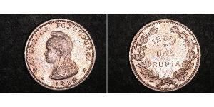1 Рупия Португальская Индия (1510-1961) Серебро 