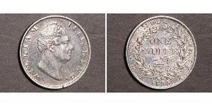1 Рупія Британська Індія (1858-1947) Срібло Вільгельм IV (1765-1837)