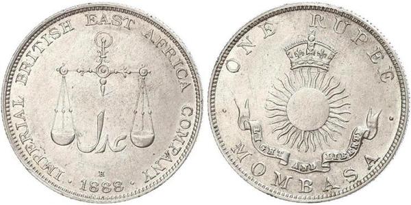 1 Рупія Британська імперія (1497 - 1949) Срібло 