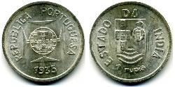 1 Рупія Индия португальская (1510-1961) Срібло 