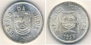 1 Рупія Индия португальская (1510-1961) Срібло 