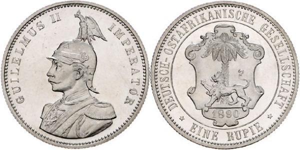 1 Рупія Німецька Східна Африка (1885-1919) Срібло 