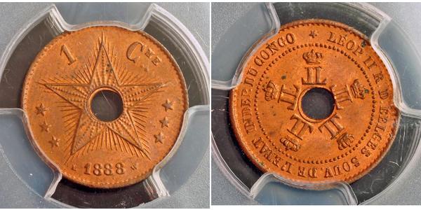 1 Сантім Бельгійське Конго (1908 - 1960)  