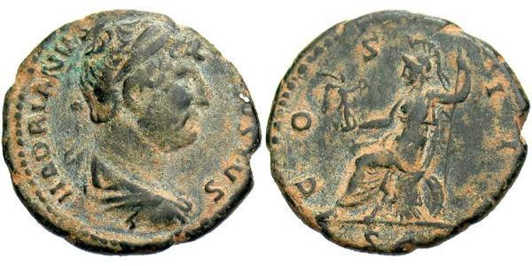 1 Семісіс Римська імперія (27BC-395) Бронза Адріан (76 - 138) 
