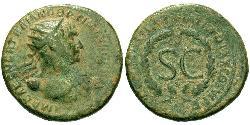 1 Семісіс Римська імперія (27BC-395) Орихалк Траян (53-117)