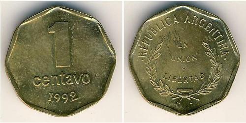 1 Сентаво Аргентинская Республика (1861 - ) Латунь 