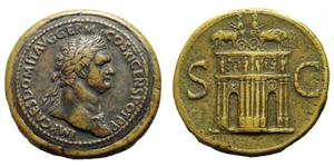 1 Сестерций Римская империя (27BC-395) Бронза Домициан (51-96)