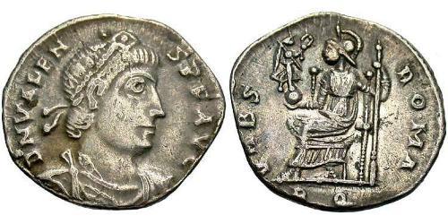 1 Силиква Византийская империя (330-1453) Серебро Валент II (328-378)