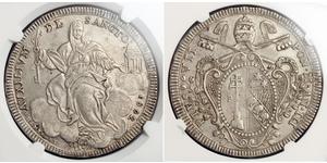 1 Скудо Папская область (752-1870) Серебро Пий VII  (1742 -1823)