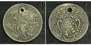 1 Скудо Папська держава (752-1870) Срібло Пій VII (1742 -1823)