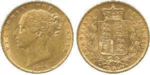 1 Соверен Австралия (1788 - 1939) Золото Виктория (1819 - 1901)