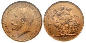 1 Соверен Австралия (1788 - 1939) Золото Георг V (1865-1936)