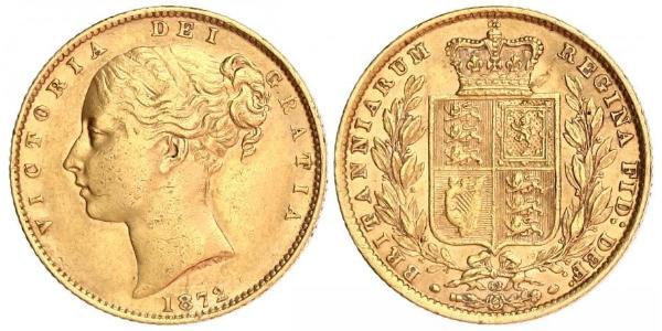 1 Соверен Австралия (1788 - 1939) Золото Виктория (1819 - 1901)