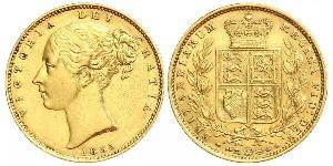 1 Соверен Австралія (1788 - 1939) Золото Вікторія (1819 - 1901)
