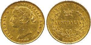 1 Соверен Австралія (1788 - 1939) Золото Вікторія (1819 - 1901)