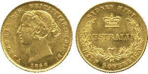 1 Соверен Австралія (1788 - 1939) Золото Вікторія (1819 - 1901)