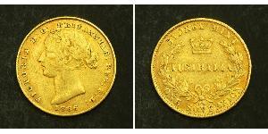 1 Соверен Австралія (1788 - 1939) Золото Вікторія (1819 - 1901)