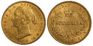 1 Соверен Австралія (1788 - 1939) Золото Вікторія (1819 - 1901)