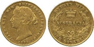 1 Соверен Австралія (1788 - 1939) Золото Вікторія (1819 - 1901)