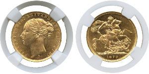 1 Соверен Австралія (1788 - 1939) Золото Вікторія (1819 - 1901)