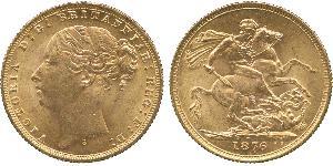 1 Соверен Австралія (1788 - 1939) Золото Вікторія (1819 - 1901)