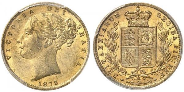1 Соверен Австралія (1788 - 1939) Золото Вікторія (1819 - 1901)